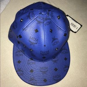 Mcm blue new studded hat